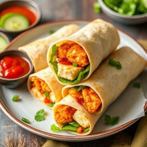 Paneer Tikka Rolls